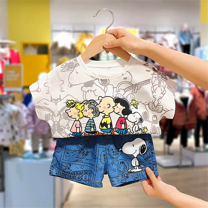 【80-150】2点セット 快適に着られる キッズ Tシャツ＆ショートパンツ 上下セッ ト
