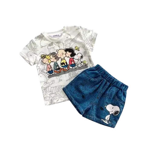 【80-150】2点セット 快適に着られる キッズ Tシャツ＆ショートパンツ 上下セッ ト