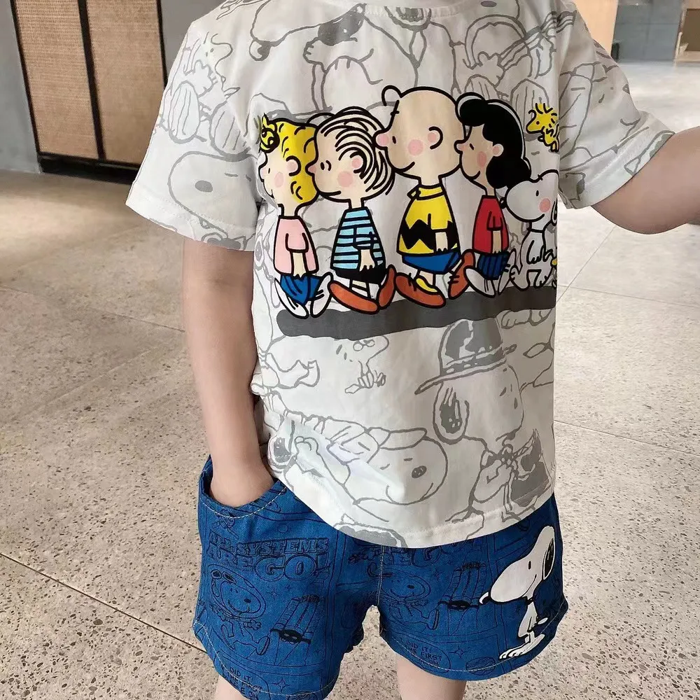 【80-150】2点セット 快適に着られる キッズ Tシャツ＆ショートパンツ 上下セッ ト