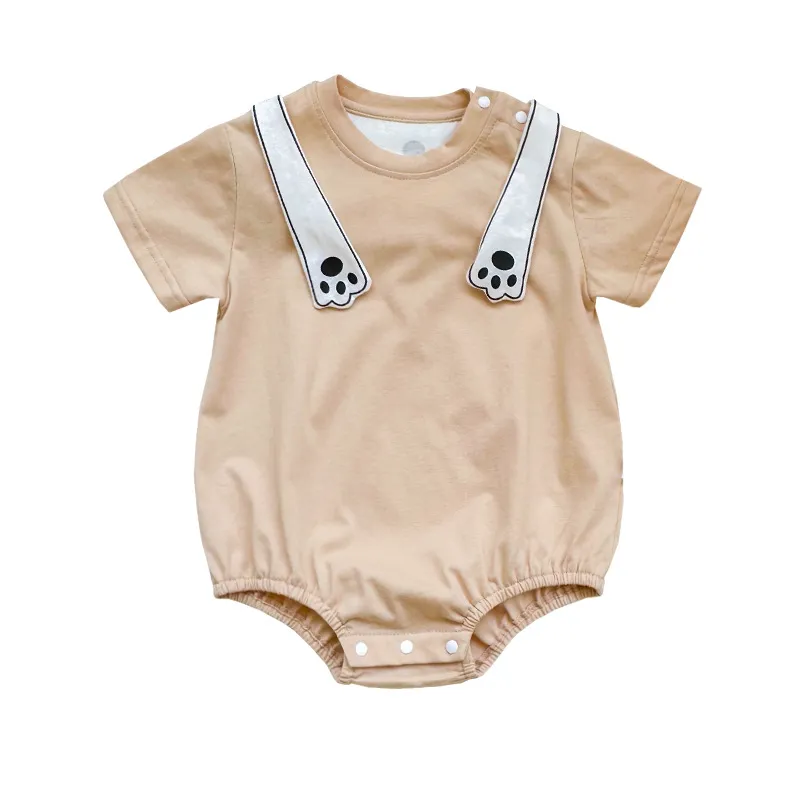【予約販売】【66-90cm】二色選べ人気を獲得♡ 新登場 カートゥーン 半袖 ベビー服 赤ちゃん ロンパース