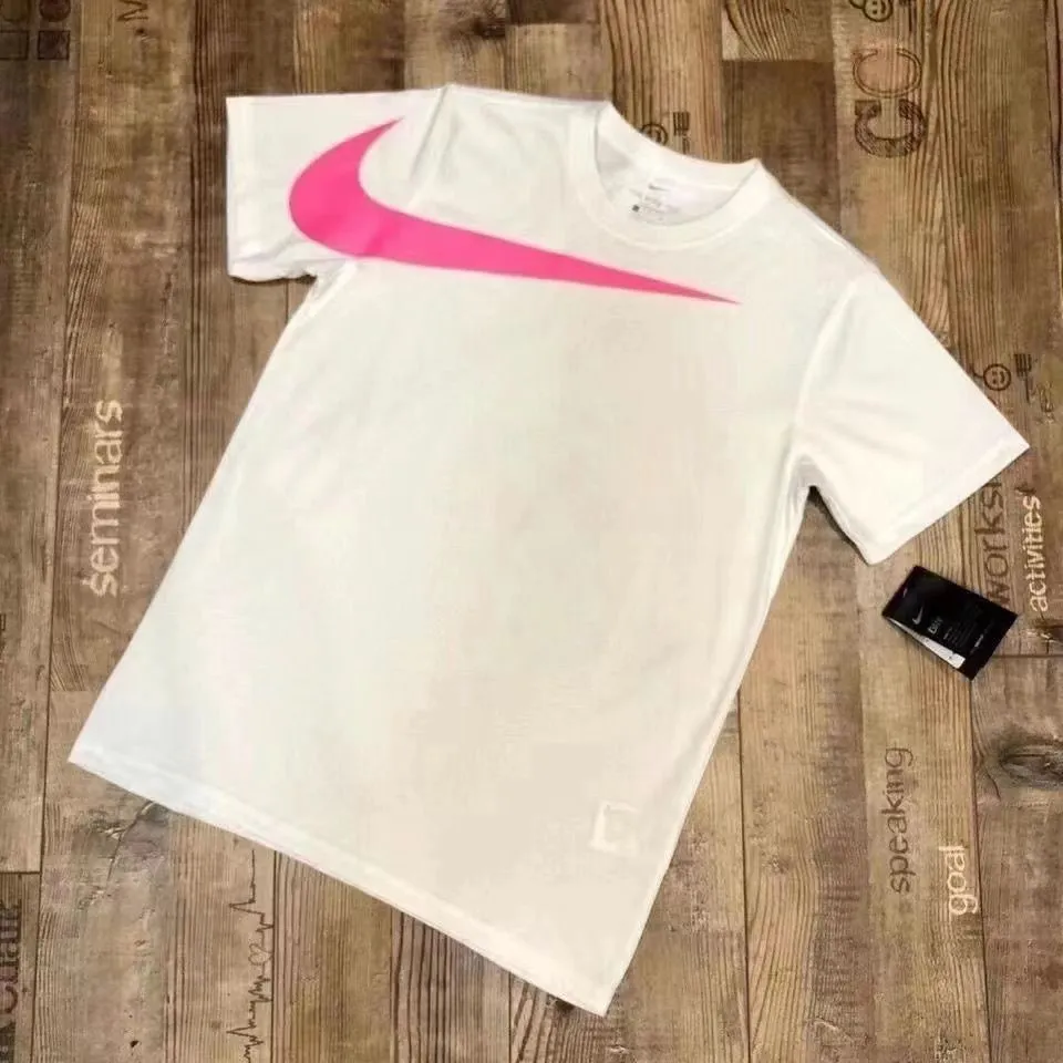 スポーツ 日常 シンプル プリント ラウンドネック 半袖 男女限らず ゆったり 夏 Ｔシャツ