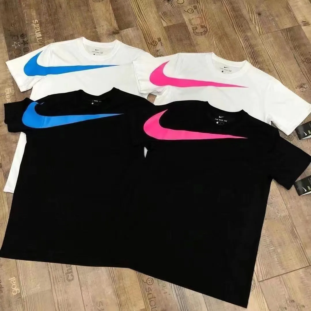 スポーツ 日常 シンプル プリント ラウンドネック 半袖 男女限らず ゆったり 夏 Ｔシャツ