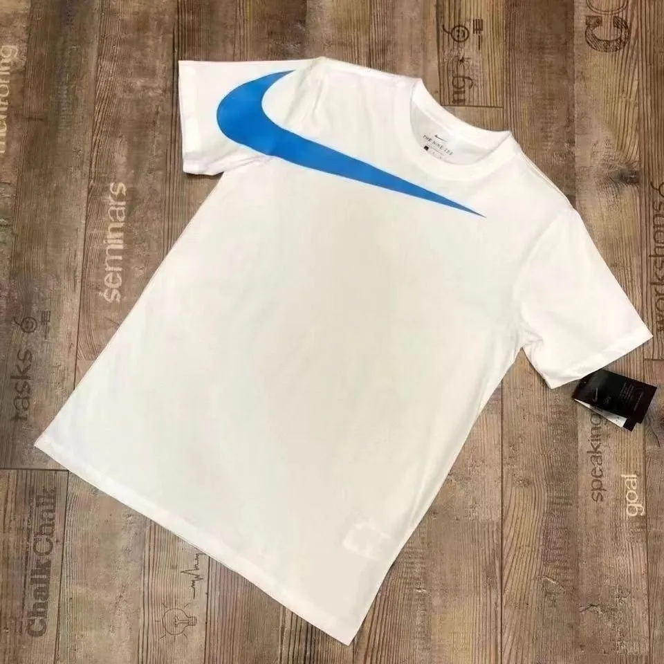 スポーツ 日常 シンプル プリント ラウンドネック 半袖 男女限らず ゆったり 夏 Ｔシャツ