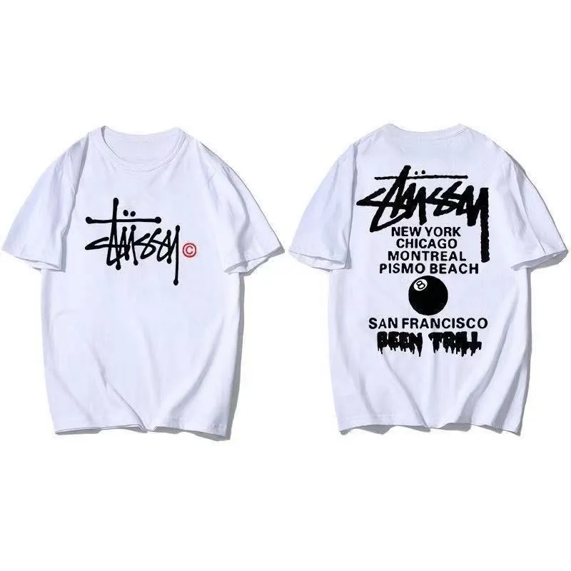 カジュアル 日常 ファッション  コットン ラウンドネック プリント コットン 通気性 ゆったり Ｔシャツ