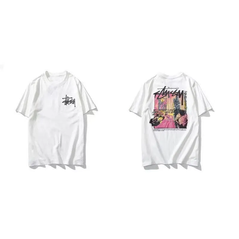 カジュアル 日常 ファッション  コットン ラウンドネック プリント コットン 通気性 ゆったり Ｔシャツ