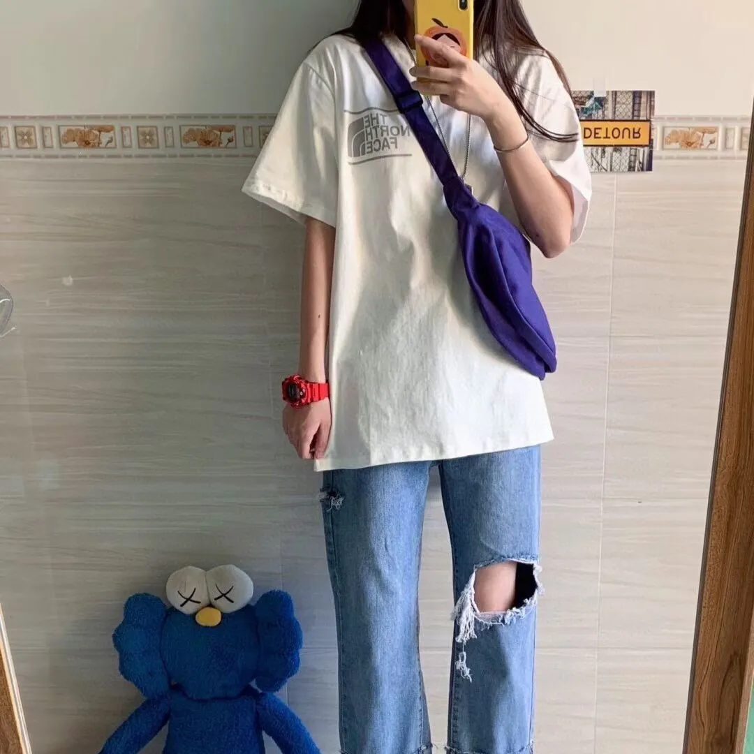 おすすめ 夏 日常 カジュアル ラウンドネック 大きいサイズ アルファベット プリント 合わせやすい 快適 Ｔシャツ