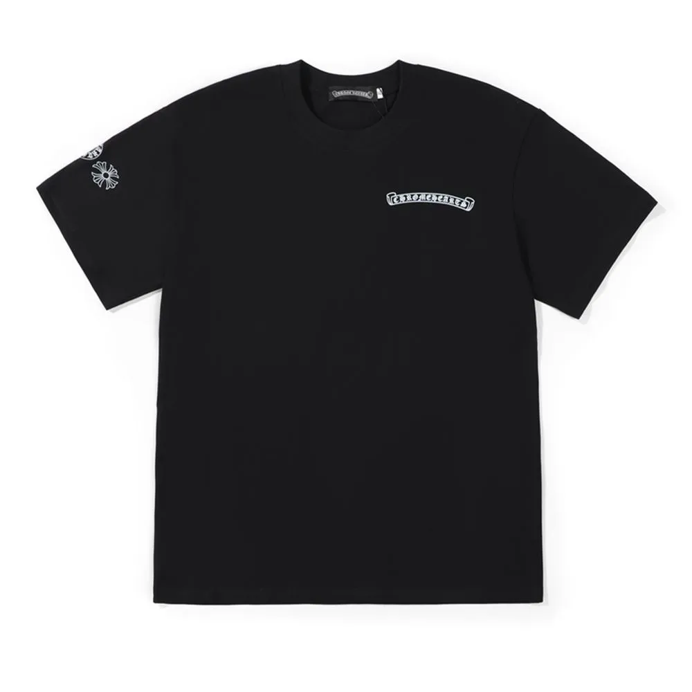 合わせやすい ファッション シンプル 2色選べる コットン プリント ラウンドネック 快適 通気性 Ｔシャツ