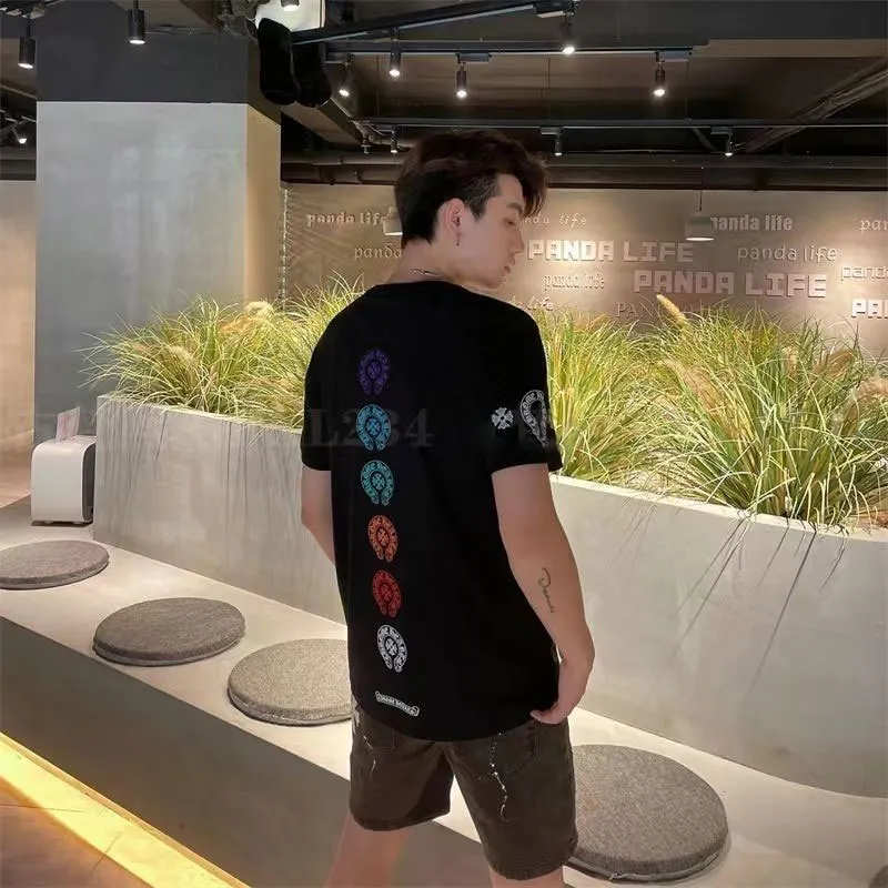 着心地いい 超人気 合わせやすい グラデーション色 ゆるリラックス 男女 無地 半袖Ｔシャツ