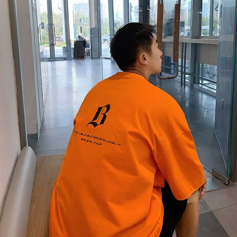 オーバーサイズ 夏 合わせやすい 安い 手触り良く 高級感 シンプル ゆったり ストリート系 Ｔシャツ　
