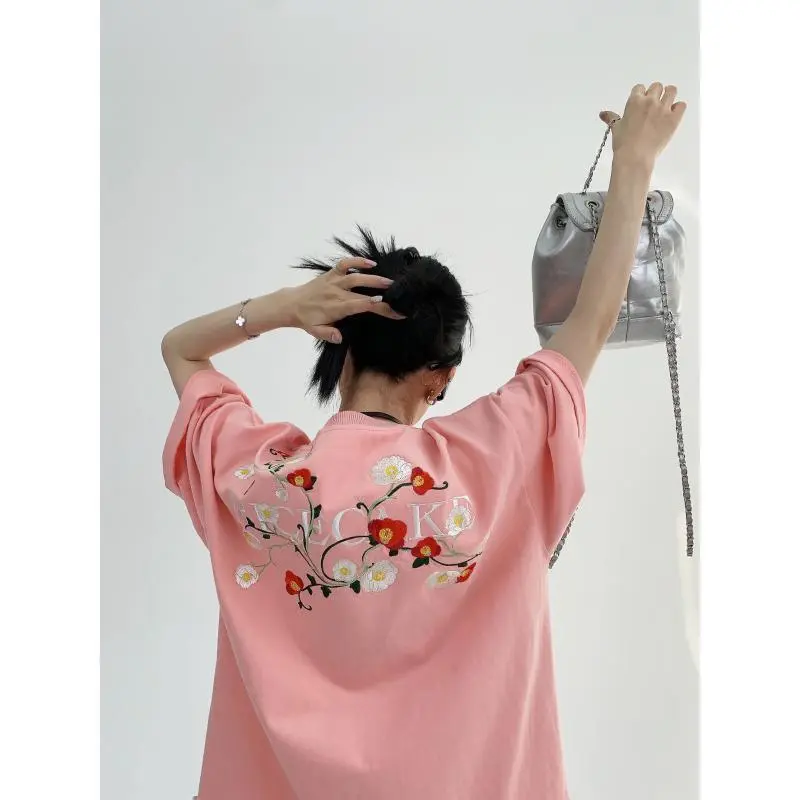 2024新作 chic 夏 花柄 カジュアル 合わせやすい 着心地良い oversize カップル Tシャツ