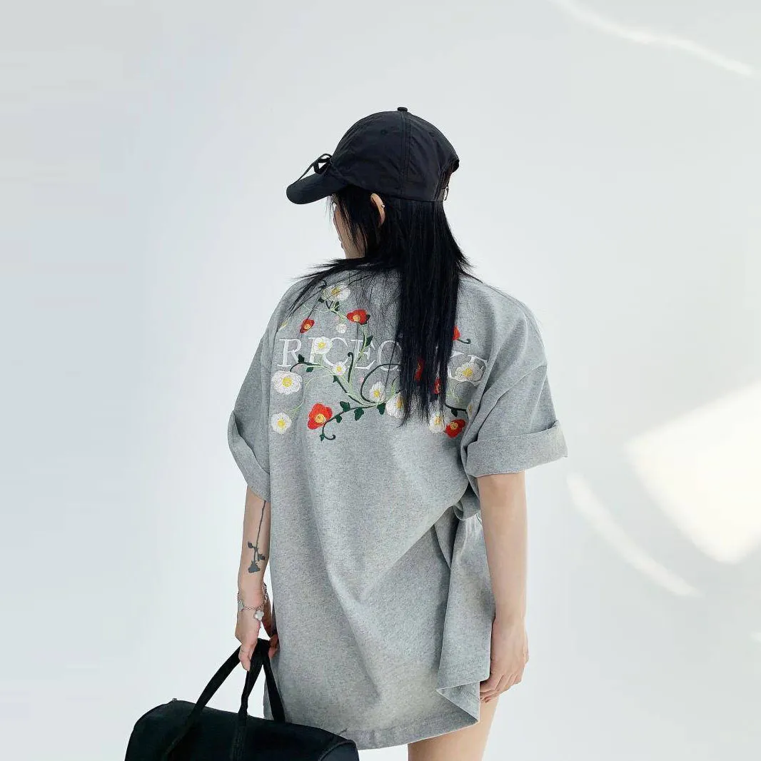 2024新作 chic 夏 花柄 カジュアル 合わせやすい 着心地良い oversize カップル Tシャツ