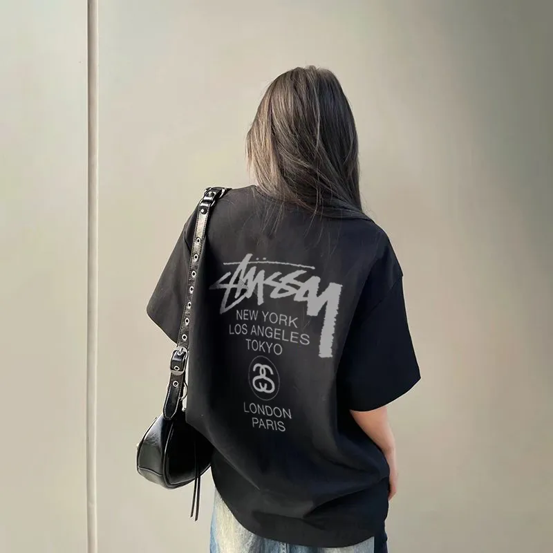 着回し力抜群 新品 夏 デザイン満点 合わせやすい プリント ファッション 無地 シャツ