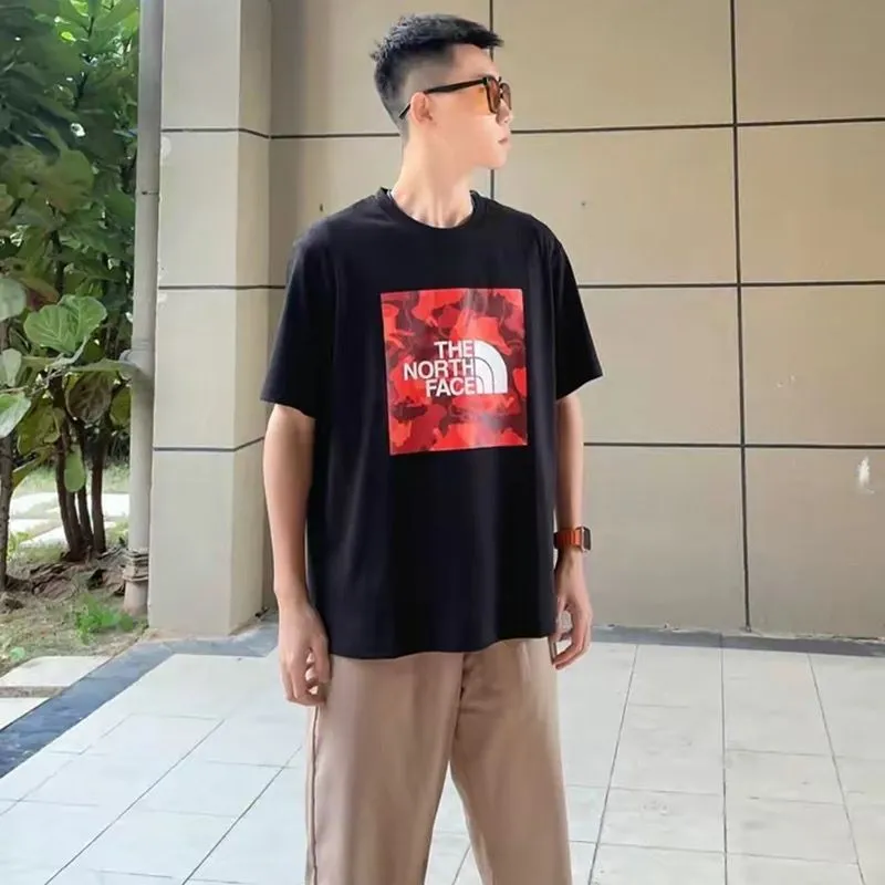 人気爆発中 絶対流行 カジュアル 日常 夏 プリント 2色選べる ゆったり 通気性Ｔシャツ