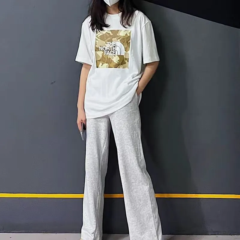 人気爆発中 絶対流行 カジュアル 日常 夏 プリント 2色選べる ゆったり 通気性Ｔシャツ