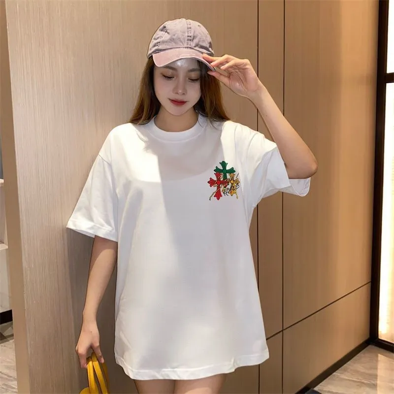 今季大注目 トレンド 着心地良い ルーズ 男女兼用 合わせやすい 半袖 Tシャツ