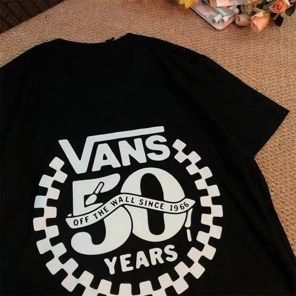 手触り良く 合わせやすい レトロ 2色選べる 男女限らず プリント オーバーサイズ コットン 夏 Ｔシャツ