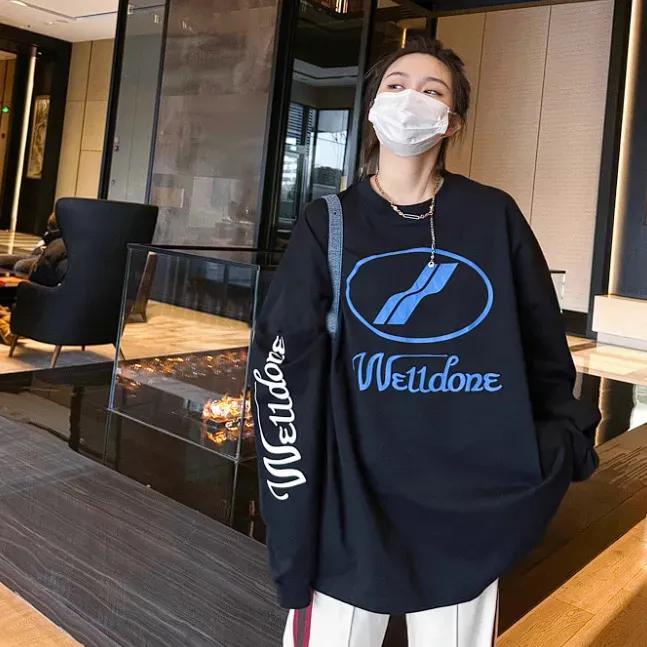 お気に入り 多色選べられ 爆売れ中  オーバーサイズ オシャレ 大注目 長袖 Tシャツ