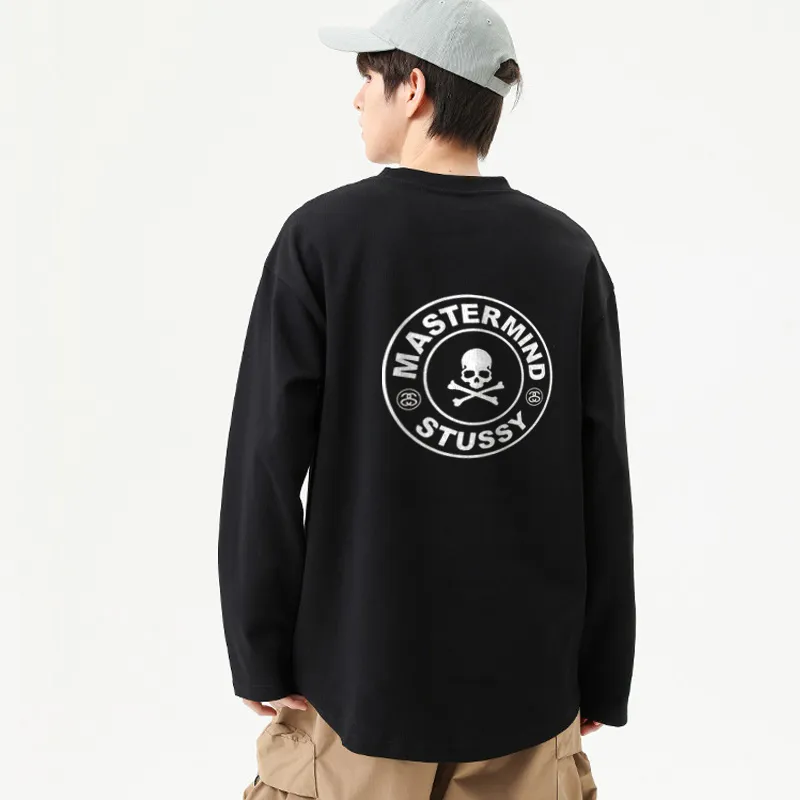 三色選べられ オーバーサイズ  シンプル   プリント キレカジ  ファッション大人気 長袖 Ｔシャツ