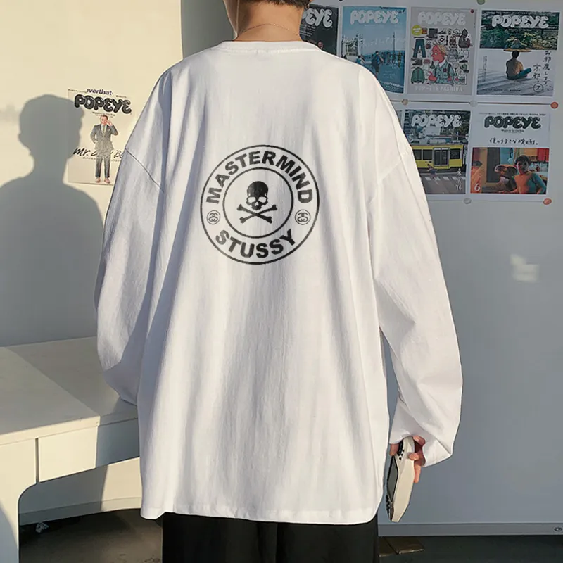 三色選べられ オーバーサイズ  シンプル   プリント キレカジ  ファッション大人気 長袖 Ｔシャツ