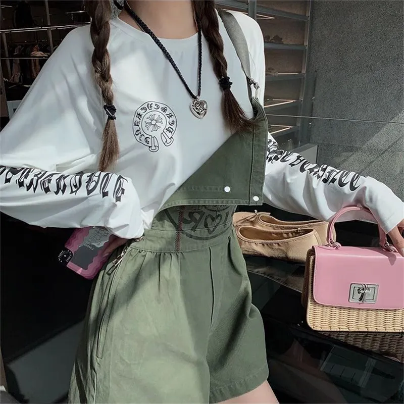 よく売れる シンプル 着心地良い 合わせやすい トレンド ルーズ 長袖 Tシャツ