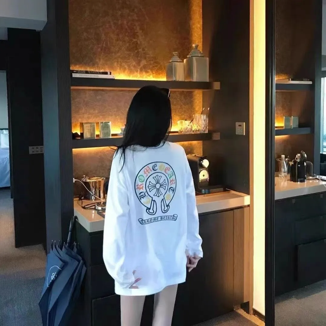 トレンド感あふれる カジュアル 合わせやすい ルーズ 長袖 Tシャツ