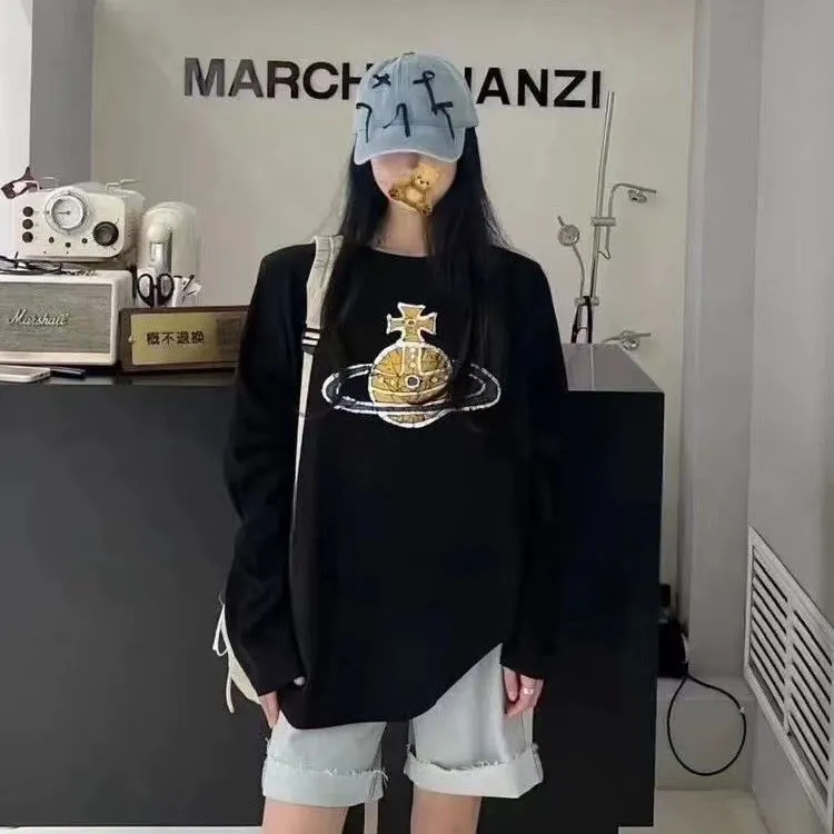 着回し力抜群 ルーズ 合わせやすい 着心地良い カジュアル 長袖 Tシャツ