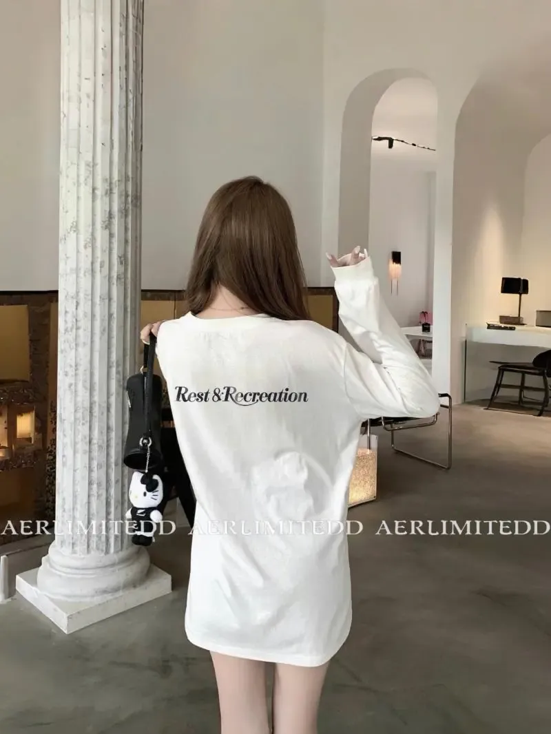 絶対欲しい！ ルーズ 合わせやすい 着心地良い カジュアル 長袖 Tシャツ
