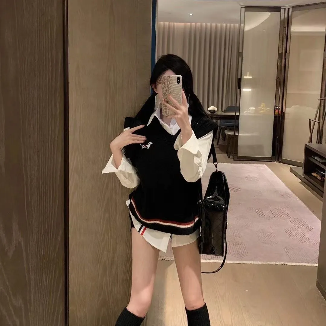 着心地良い 組み合わせやすい 美人度アップ 日常 カジュアル お気に入り スウィート ニット生地 可愛い ノースリーブ ベスト