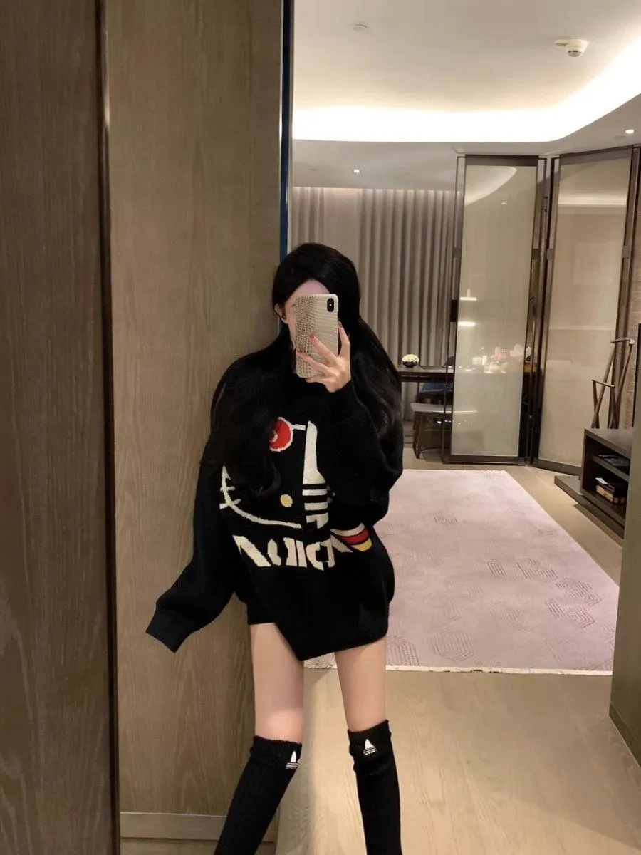 手放せない! 着回し力抜群 トレンド 可愛い オシャレ ディリー ルーズ ニット セーター