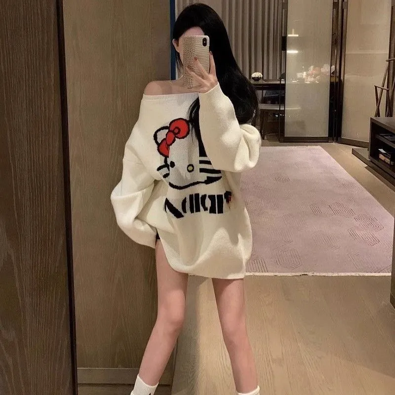 手放せない! 着回し力抜群 トレンド 可愛い オシャレ ディリー ルーズ ニット セーター