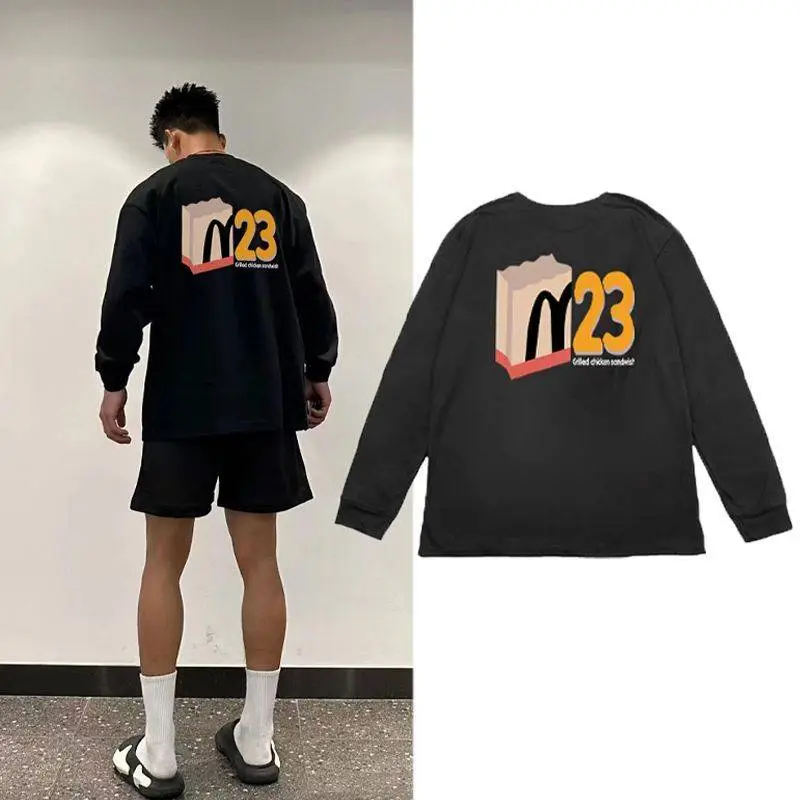 売り切れ必至 着心地良い 今季も大流行  シンプル カジュアル 動きやすい 長袖 Ｔシャツ