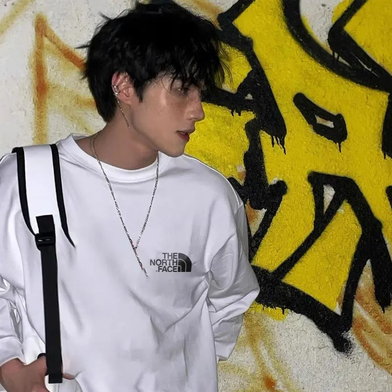 気質満点 大人の定番 カジュアルファッション プリント メンズ ラウンドネック 長袖 Ｔシャツ