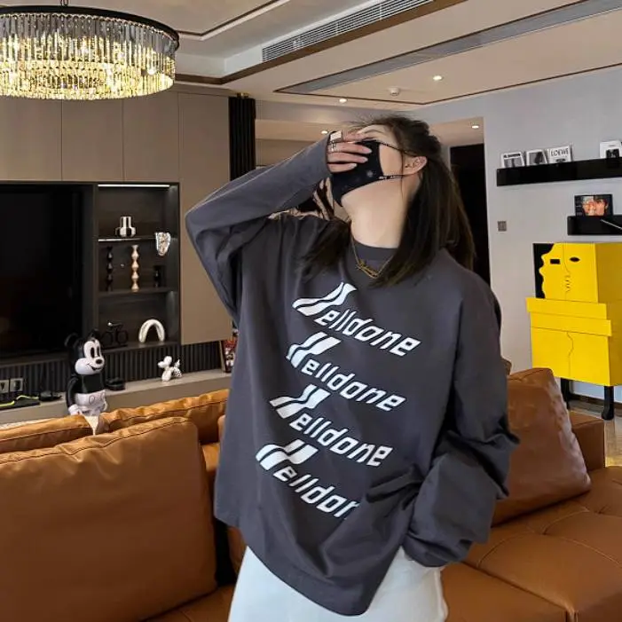 超人気商品 合わせやすい 質感のいい シンプル カジュアル 動きやすい 長袖 Ｔシャツ