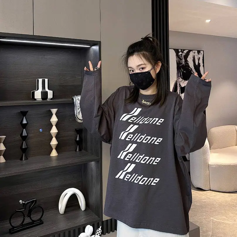 超人気商品 合わせやすい 質感のいい シンプル カジュアル 動きやすい 長袖 Ｔシャツ