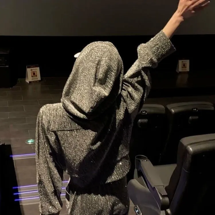 トレンド カジュアル 合わせやすい ルーズ フード付き アウター 長ズボン