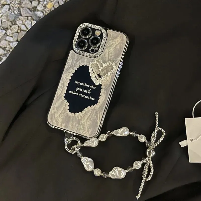 大人気 ストラップ付  iPhoneケース レディース トレンド かわいい スマホケース