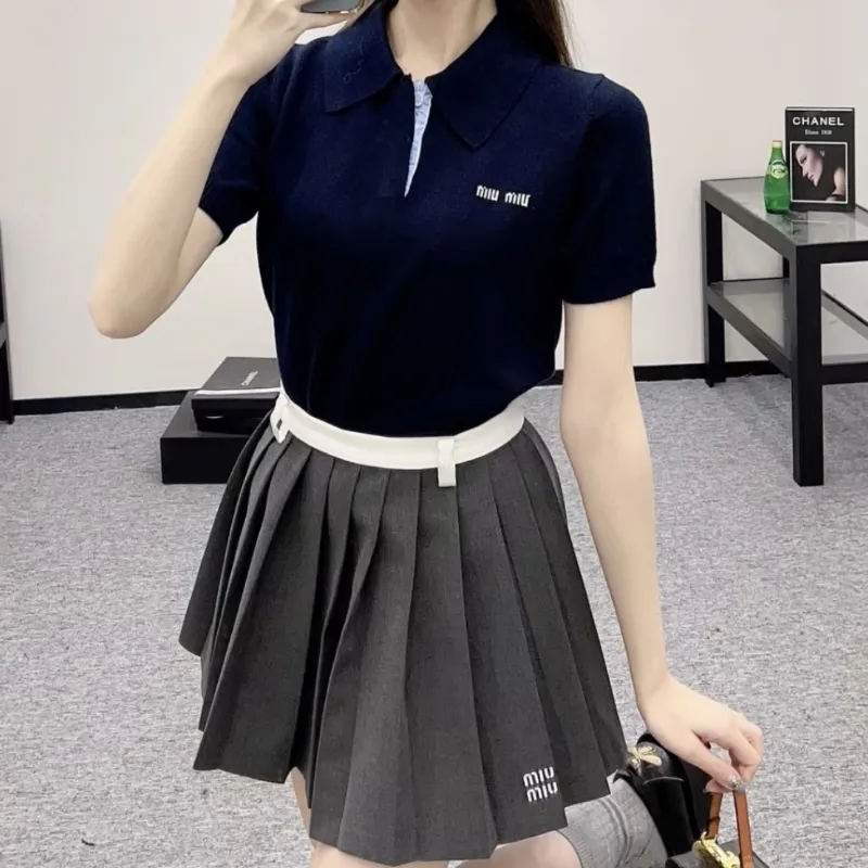 『フリーサイズ』美人度アップ 大注目 柔らかい トレンド クラシック ニット生地 Tシャツ