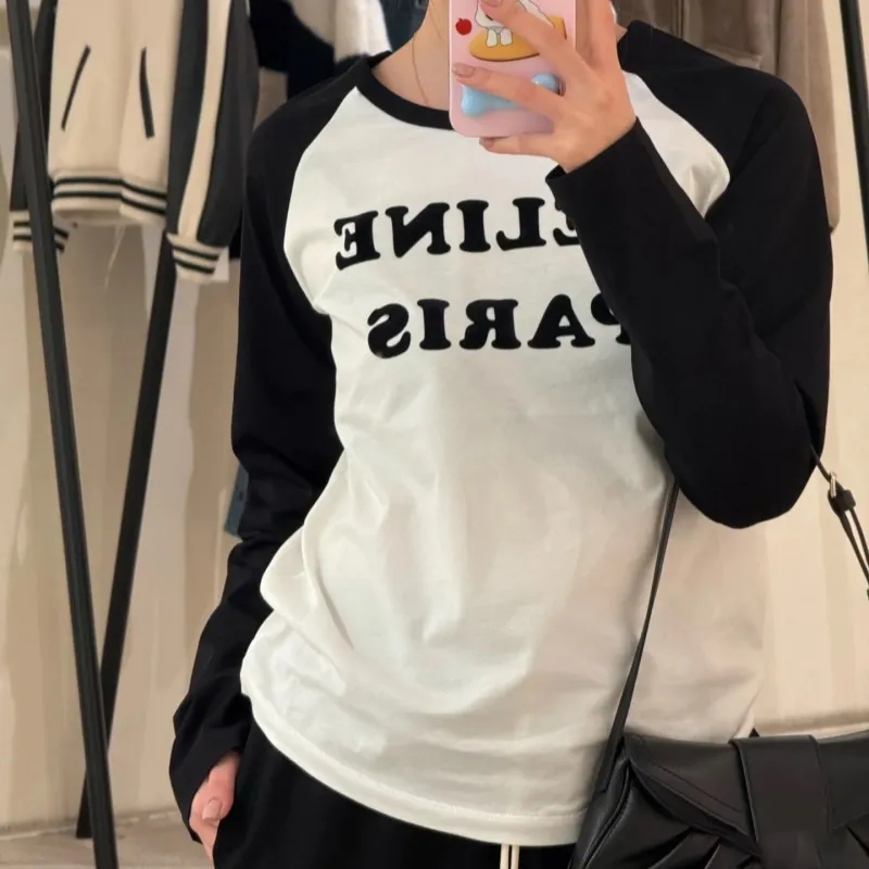 『S-L』超お買い得 注目の トレンド クラシック フィット感 デザイン満点 長袖 Tシャツ