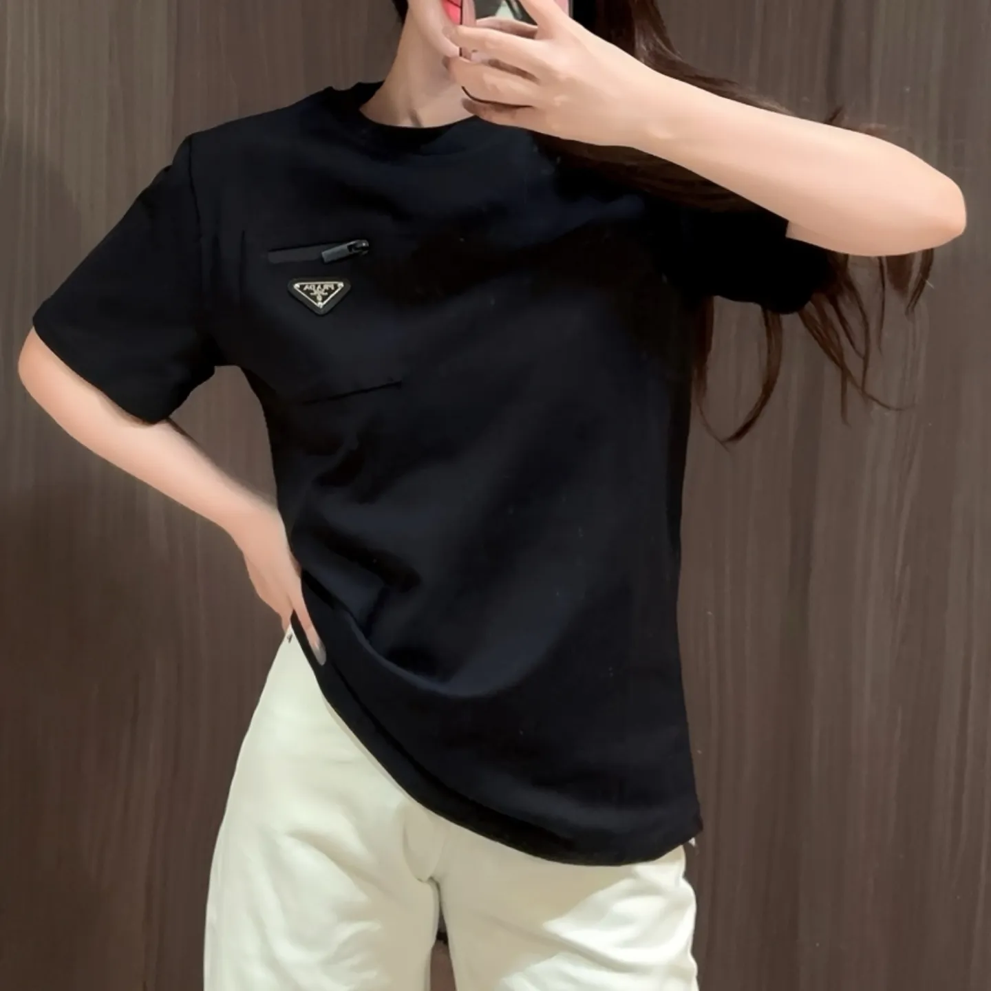『S-L』目立つ 気質満点 リラックス クール おしゃれ スリム 動きやすい Tシャツ