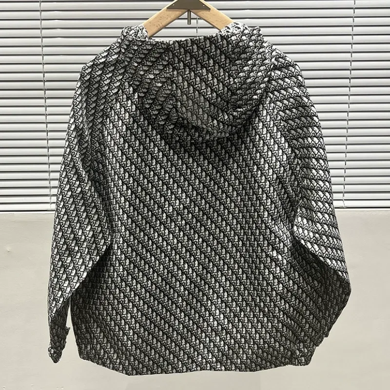『S-2XL』激売れ中クラシック スタイリッシュ ジャカード フード付きアウター