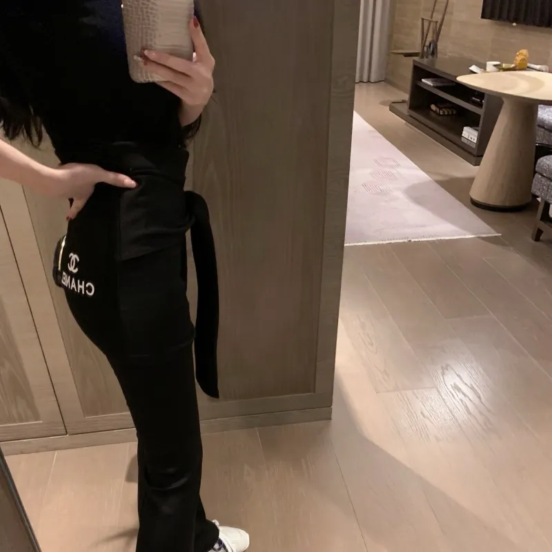 『S-L』優しい雰囲気 着瘦せ 快適 プレミアム トレンド マルチウェイ タイアップ パンツセット