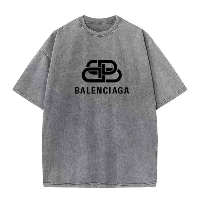 『S-5XL』人気上昇中 絶対流行 ウォッシュド クール シンプル Tシャツ