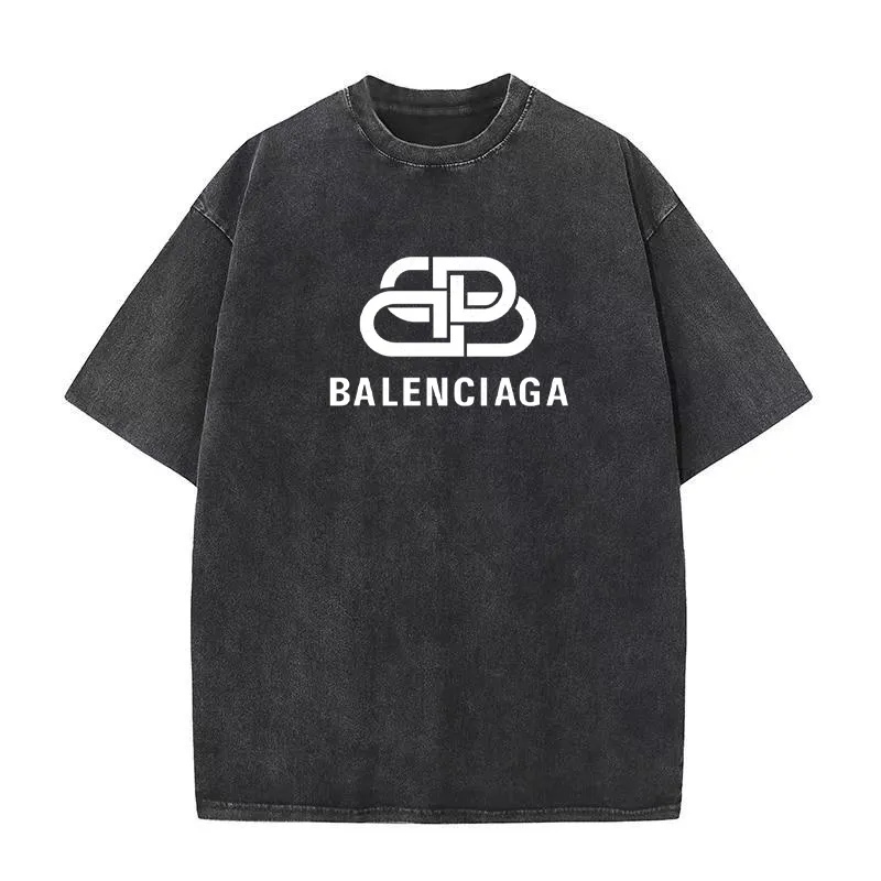 『S-5XL』人気上昇中 絶対流行 ウォッシュド クール シンプル Tシャツ