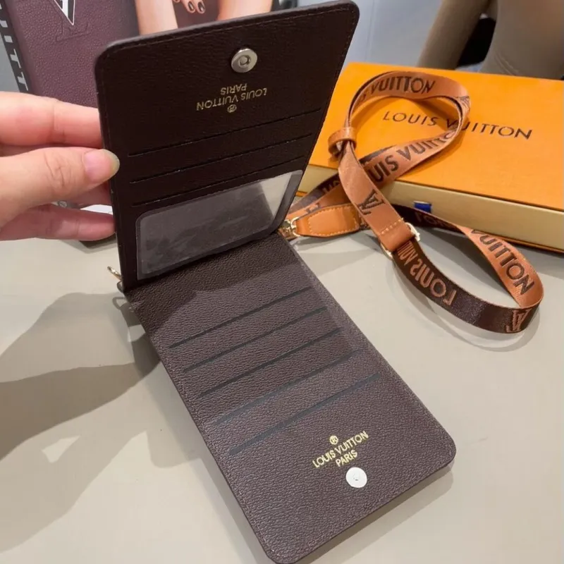 スタイリッシュ 高品質 デザイン感 多機能 耐久性 クラシック ストラップ付き iPhone ウォレット ケース