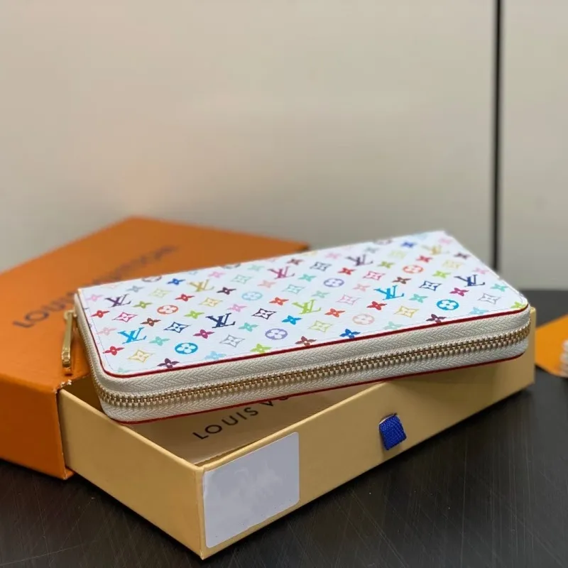 安定感抜群 正規品保証 トレンド カラフル 本革 財布 デパート専用ギフトボックス付き
