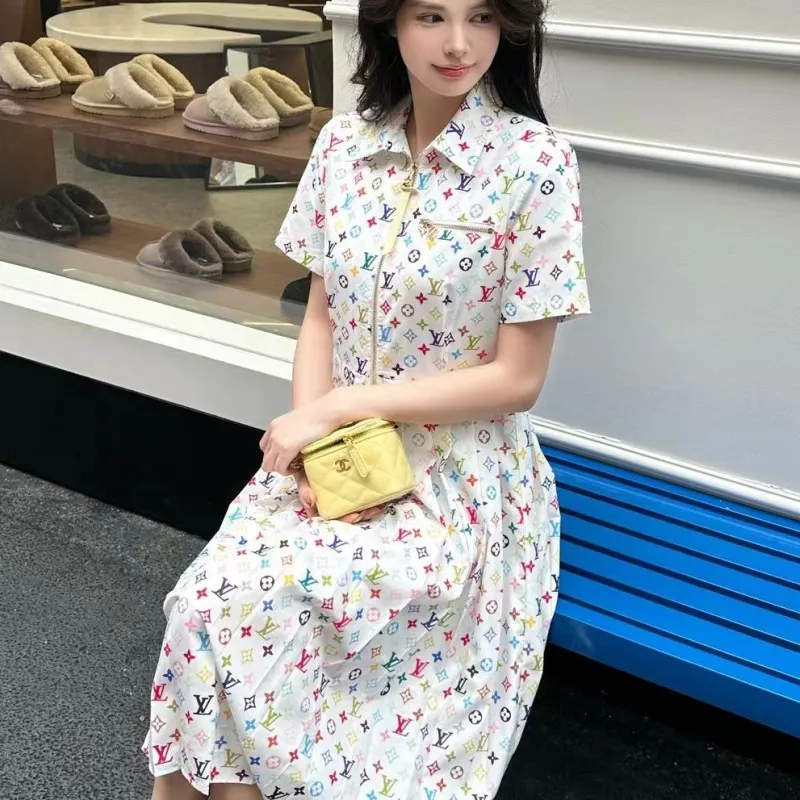 『S-L』美人度アップ トレンド 高品質 快適 スウィート可愛い カラフル ワンピース