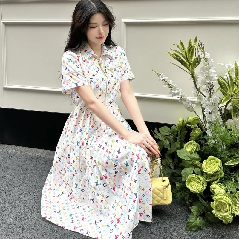 『S-L』美人度アップ トレンド 高品質 快適 スウィート可愛い カラフル ワンピース