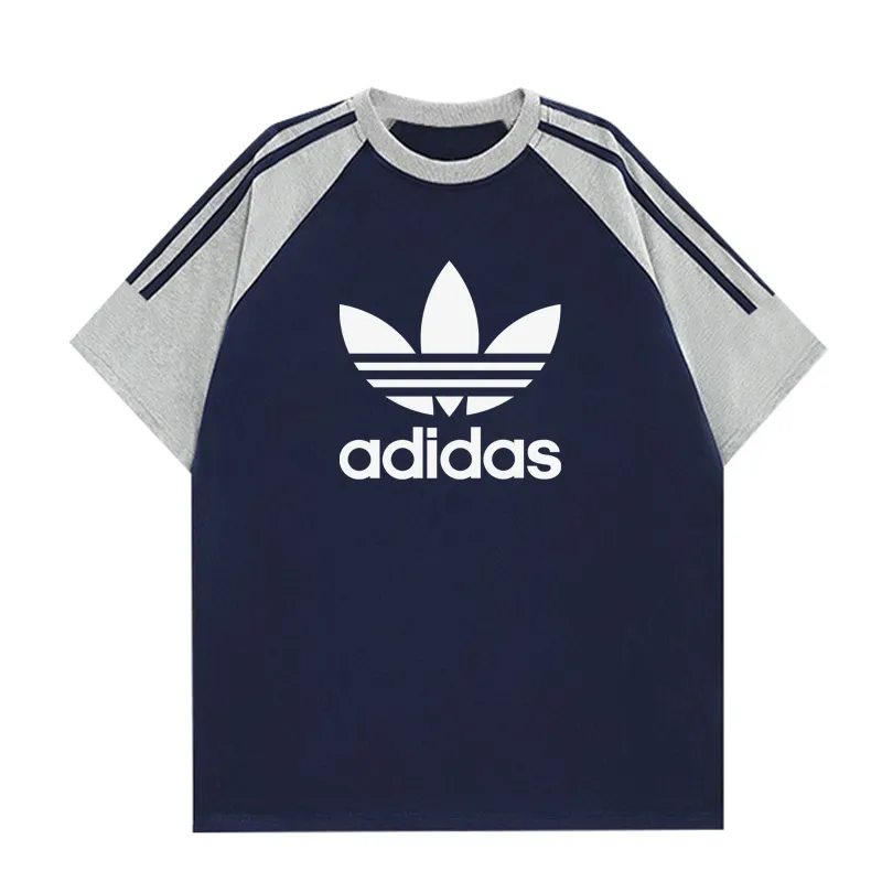 『M-3XL』カジュアル アクティブ シンプル カラーブロック Tシャツ