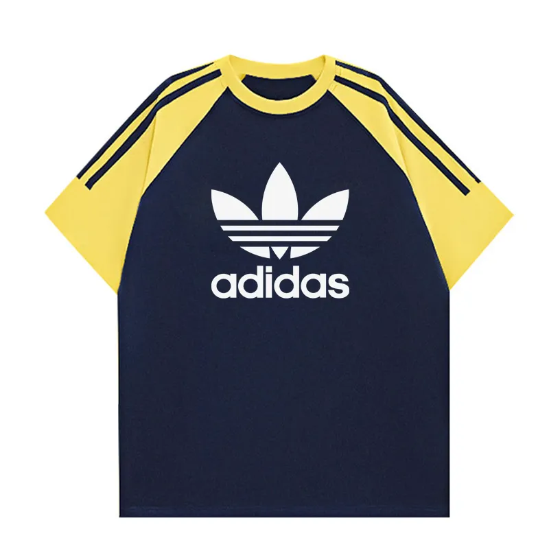 『M-3XL』カジュアル アクティブ シンプル カラーブロック Tシャツ