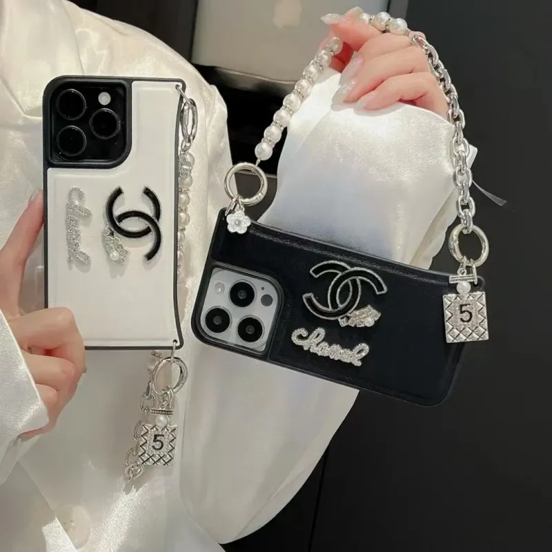 売れ筋 トレンド シンプル スウィート 繊細 華やか スマホチェーン付きスマホケース